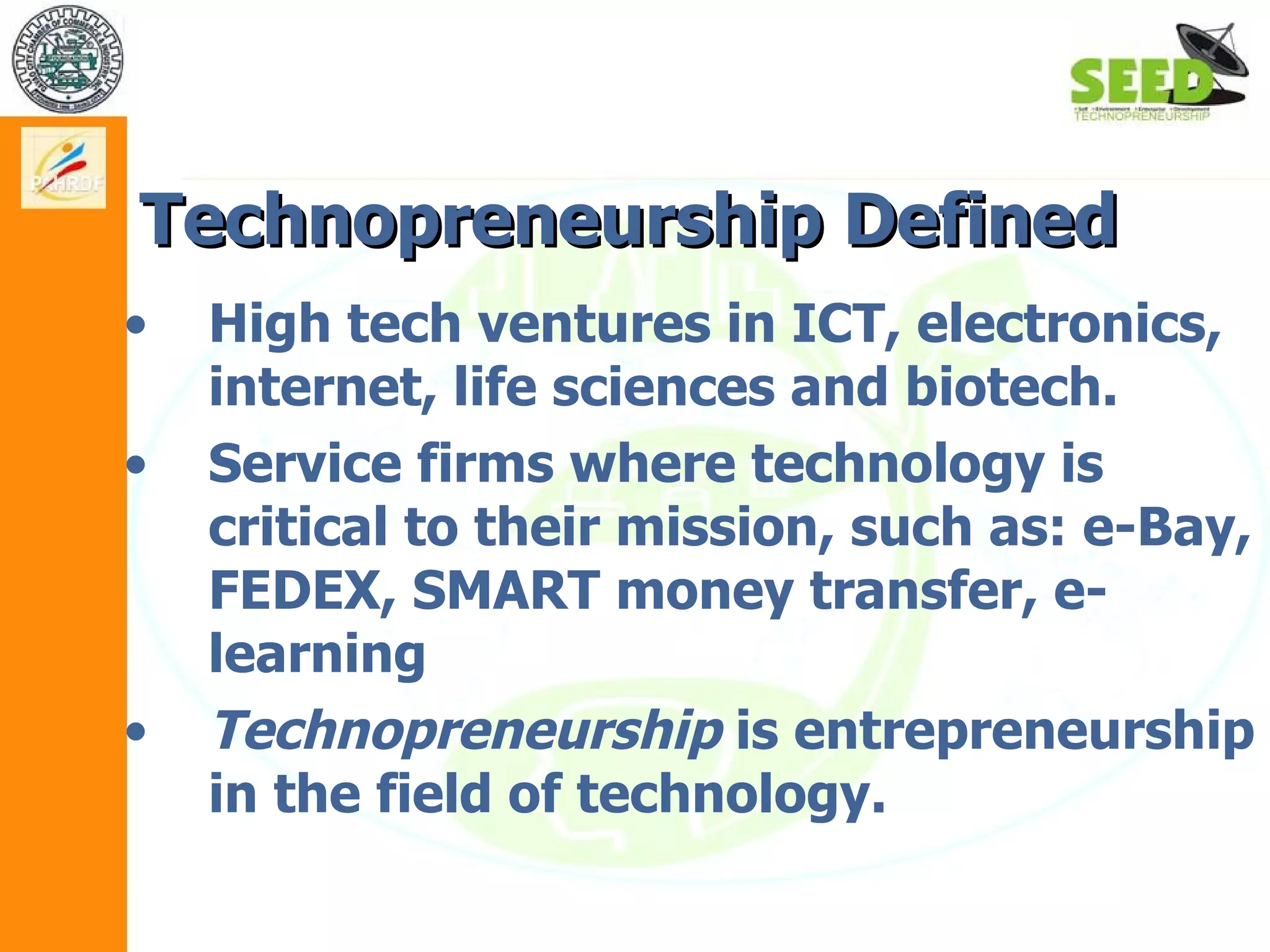 Module 1.2 basics of technopreneurship