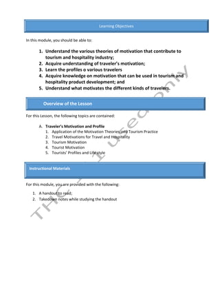 Micro Perspective on Tourism and Hospitality Industry | PDF