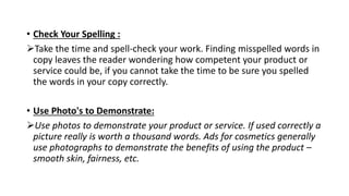 INTRODUCTION TO COPYWRITING | PPTX