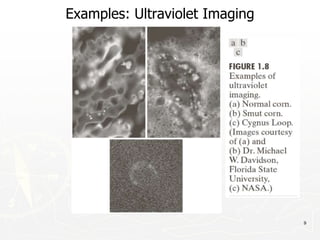 9
Examples: Ultraviolet Imaging
 