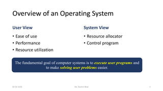 Introduction to Operating System | PDF