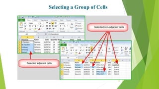 Selecting a Group of Cells
22
 