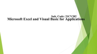 MS Excel and Visual Basic Applications.pptx