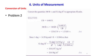 Engineering Unit Conversion Problem Examples Engineering Mechanics-Module 1 (Introduction) | PPTX