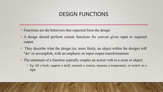Design and Engineering Module 1 power point | PPTX