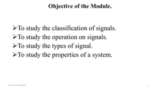 Digital Signal Processing Module 1 Introduction to signals | PPT