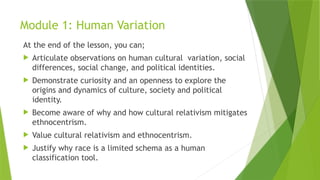 Understanding Culture Society and Politics: Lesson 1 | PPTX