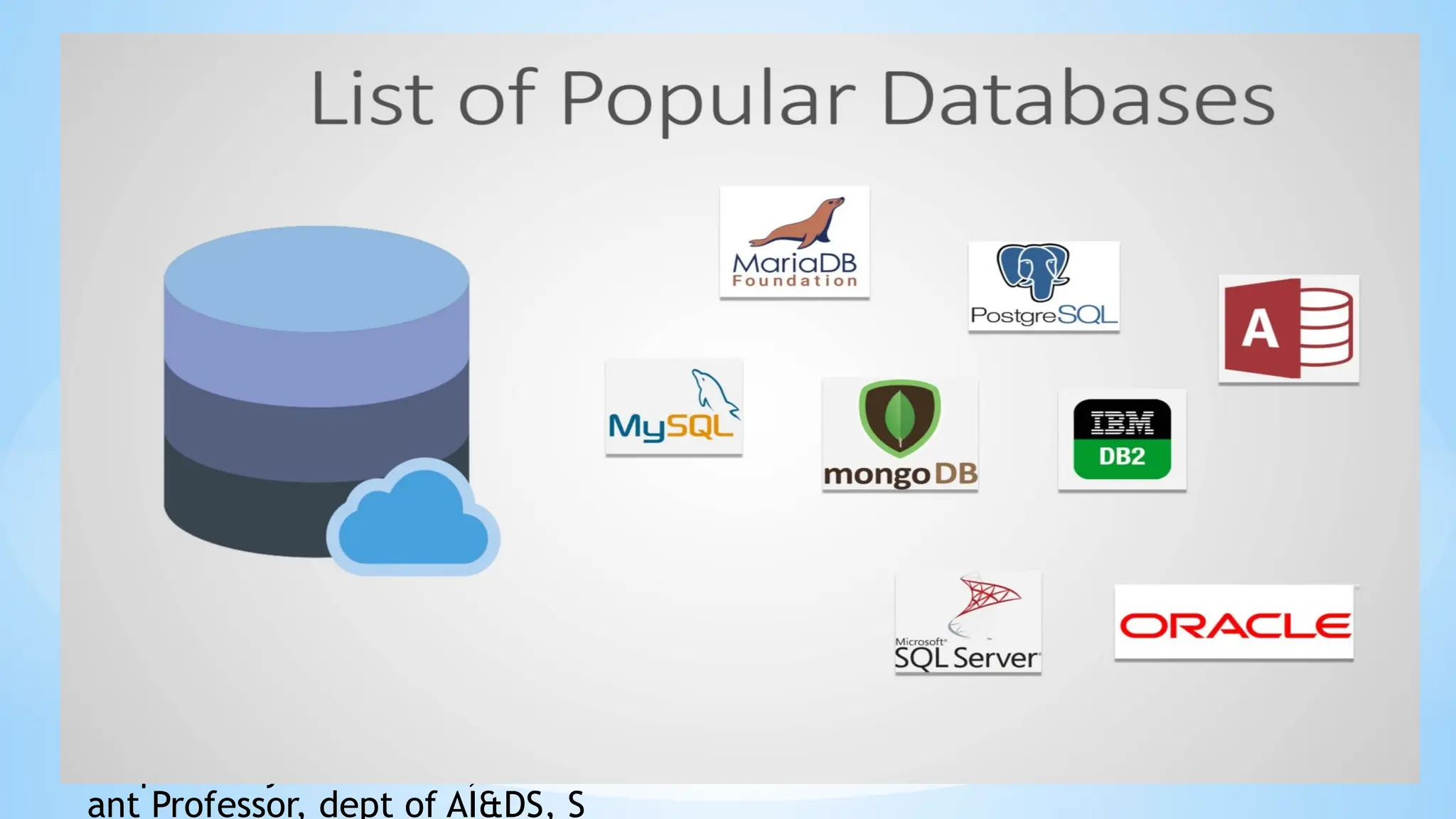 Prepared by: Darshan A, Assist
ant Professor, dept of AI&DS, S
 