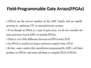 Field-Programmable Gate Arrays(FPGAs)
 