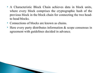 Module 1.ppt basic of blockchain what is blochain ,types | PPT