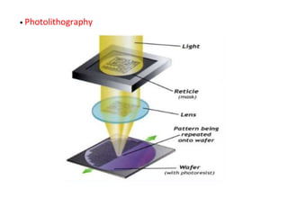 • Photolithography
 