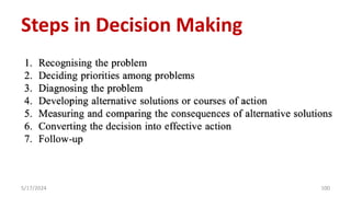 Steps in Decision Making
5/17/2024 100
 