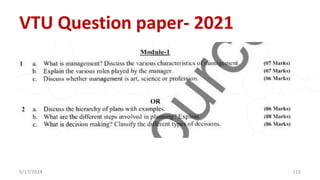 5/17/2024 112
VTU Question paper- 2021
 