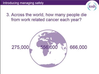 Iosh Module 1 Exercise Example Iosh occupational safety and health module1.ppt