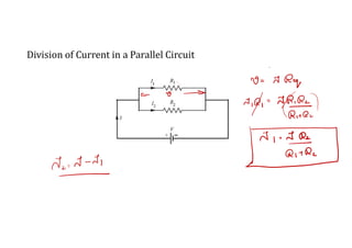 Division of Current in a Parallel Circuit
 