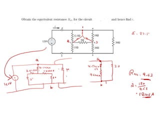 Network Analysis including KCL , KVL, STAR and Detla transformatios