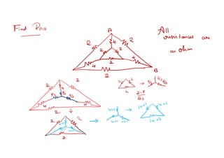 Network Analysis including KCL , KVL, STAR and Detla transformatios