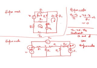 Network Analysis including KCL , KVL, STAR and Detla transformatios