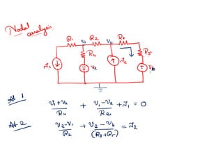 Network Analysis including KCL , KVL, STAR and Detla transformatios