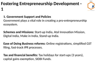 Entrepreneurship Management and Finance - Module 1 - PPT | PPTX