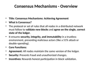 Introduction to Block chain The growth of block chain technology ...