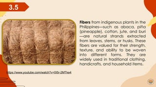 Native Materials Examples Different Indigenous Materials and Tools Used in Making Indigenous ...
