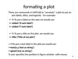Comprehensive Introduction to MATLAB for Numerical Computation and Data ...
