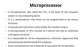 Comprehensive Introduction to Microprocessor Architecture and ...