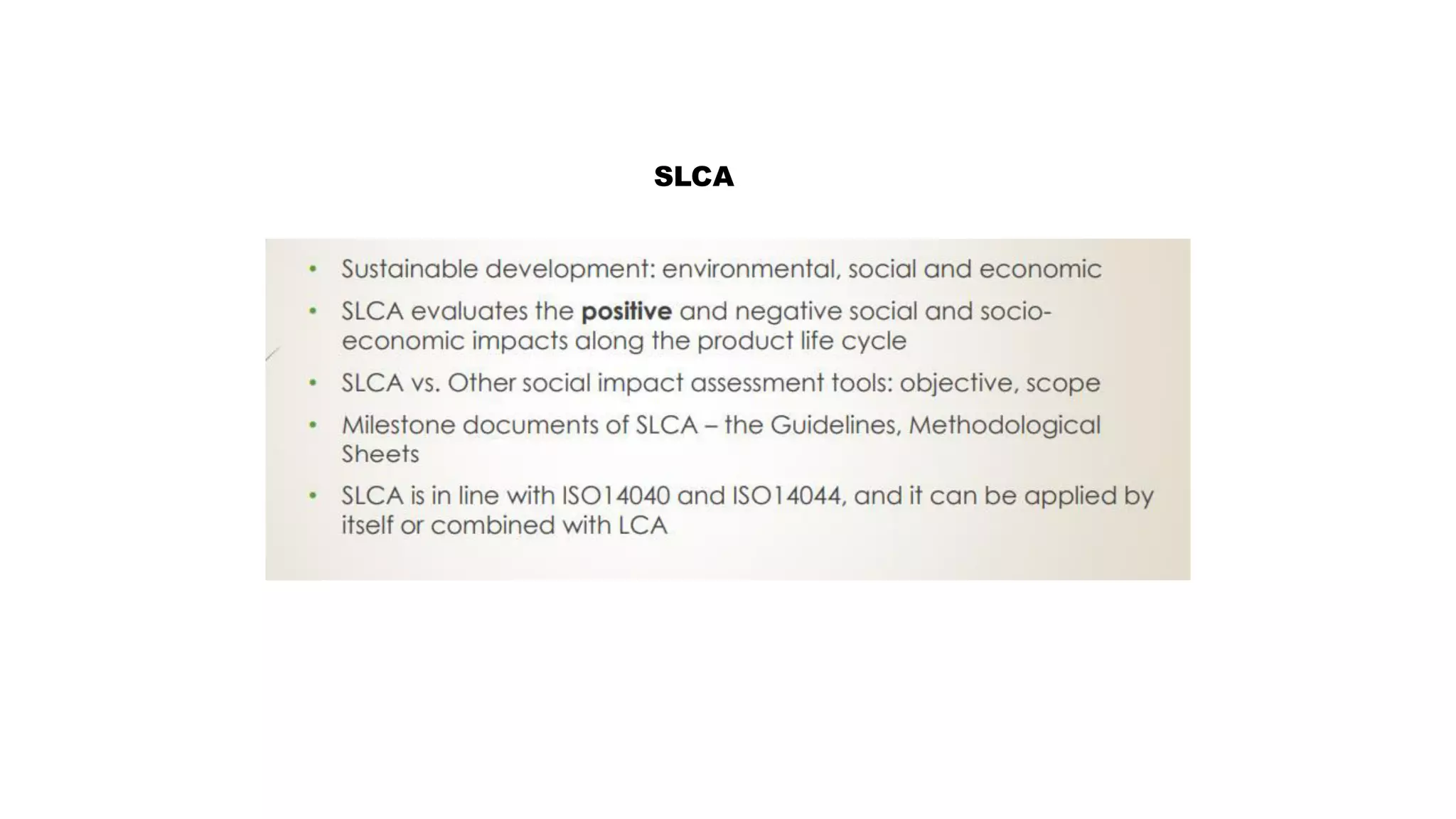 SLCA
 