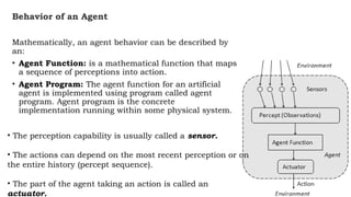 Agents-Artificial Intelligence with different types of agents | PPTX