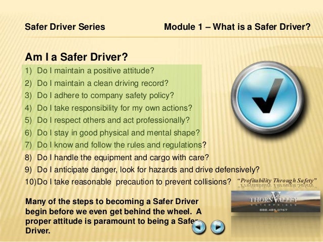 A Proactive Driver With The Proper Attitude A Proactive Driver With The Proper Attitude