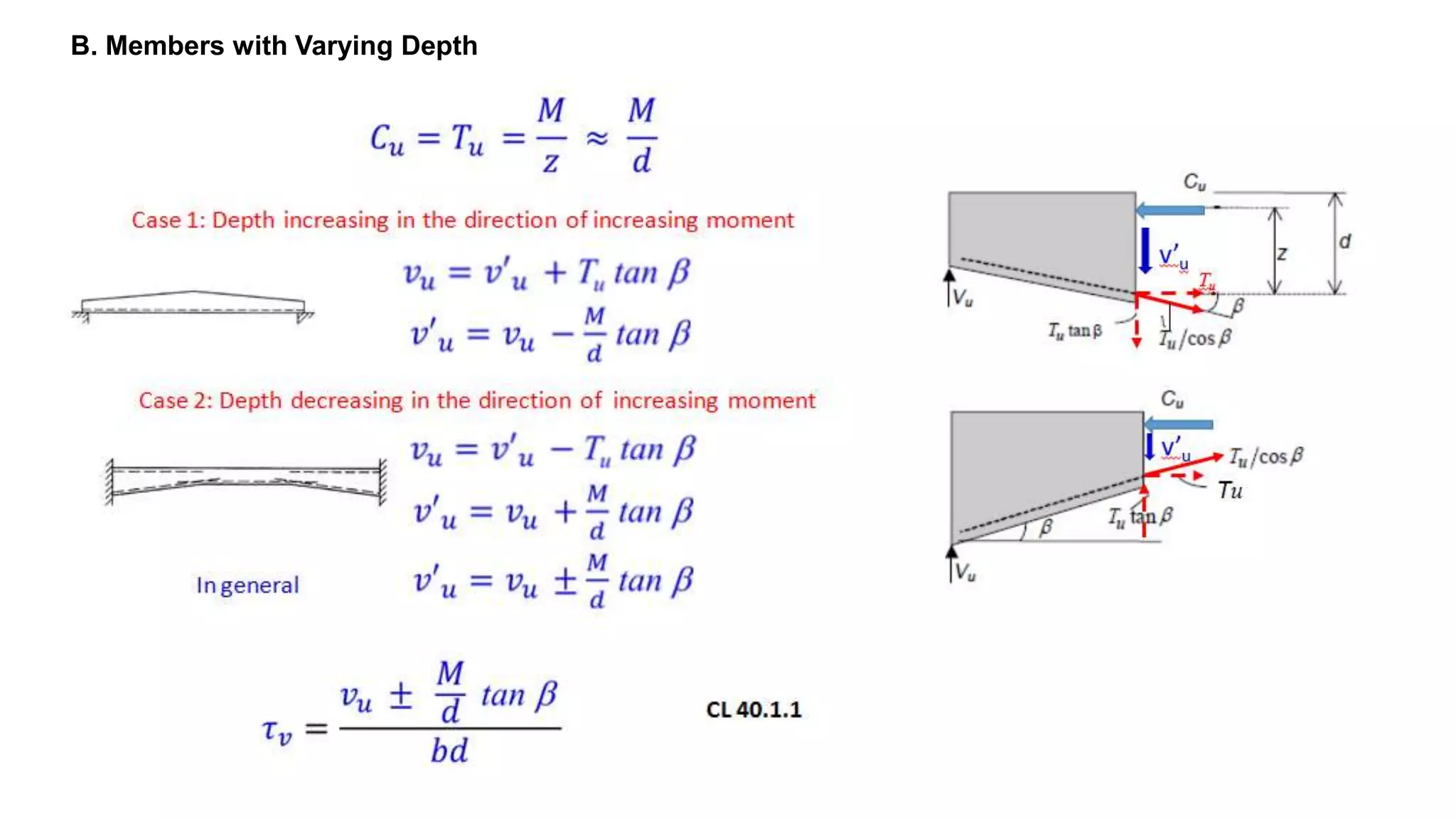B. Members with Varying Depth
 
