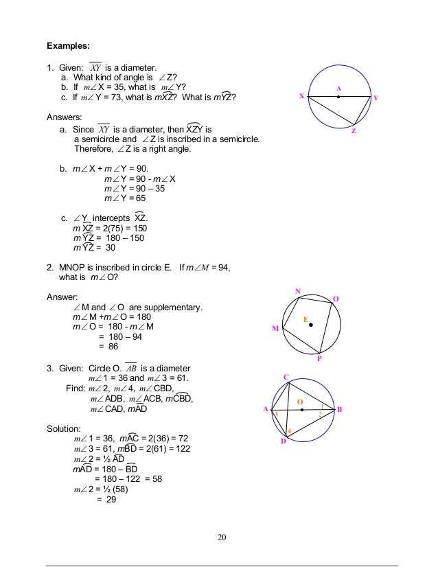 Module 1 Circles Module 1 Circles