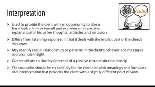 COUN 687 - Module 1, Counseling Skills Review | PPTX