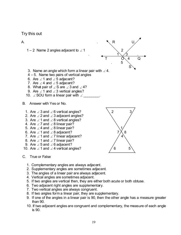 Module 1 geometric relations