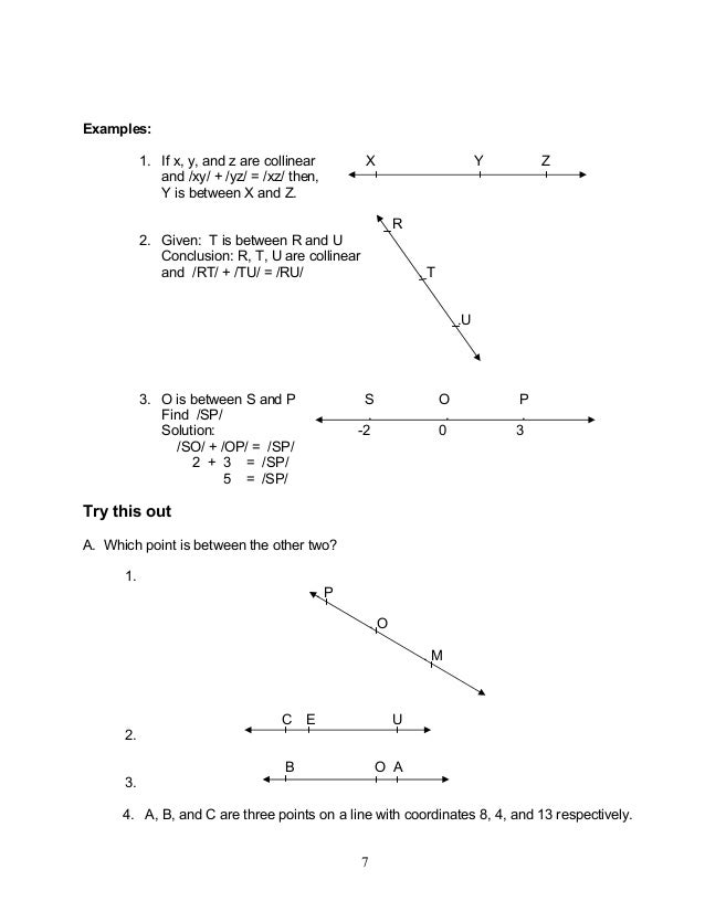Module 1 geometric relations