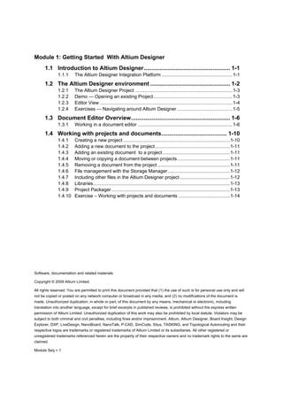 Module 1 getting started with altium designer | PDF