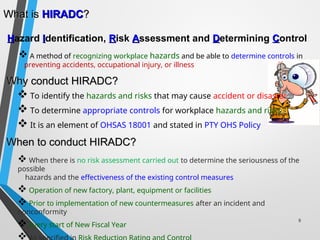 Module 1-Importance of Occupational Health and Safety Orientation in ...