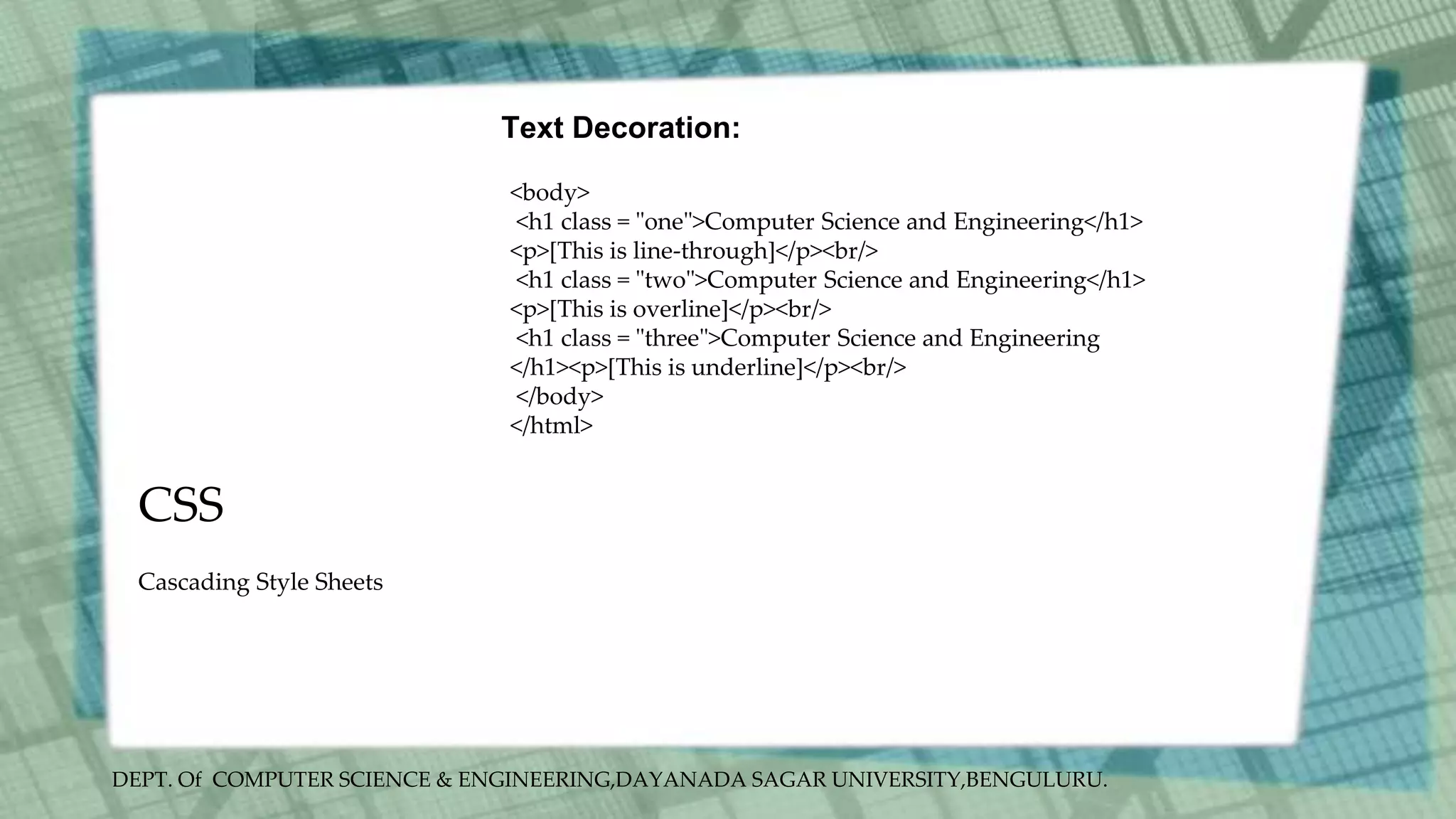 Introduction to CSS | PPT
