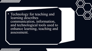Comprehensive Introduction to Technology in Teaching and Learning | PPTX