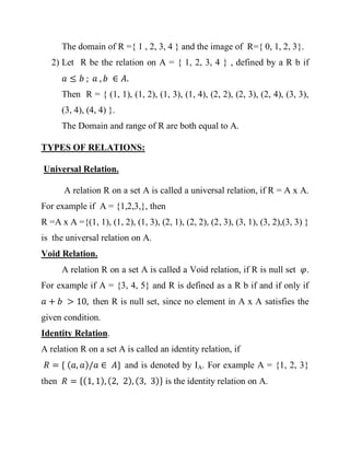Comprehensive Study of Cartesian Products and Relations in Set Theory | PDF