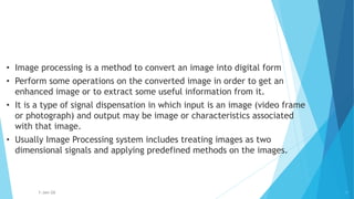 Comprehensive Overview of Computer Vision and Digital Image Processing ...