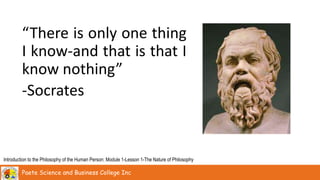 Introduction to the Philosophy-Module 1-Lesson 1.pptx