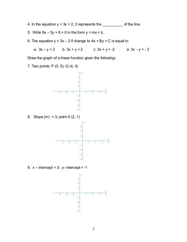 Module 1 Linear Functions