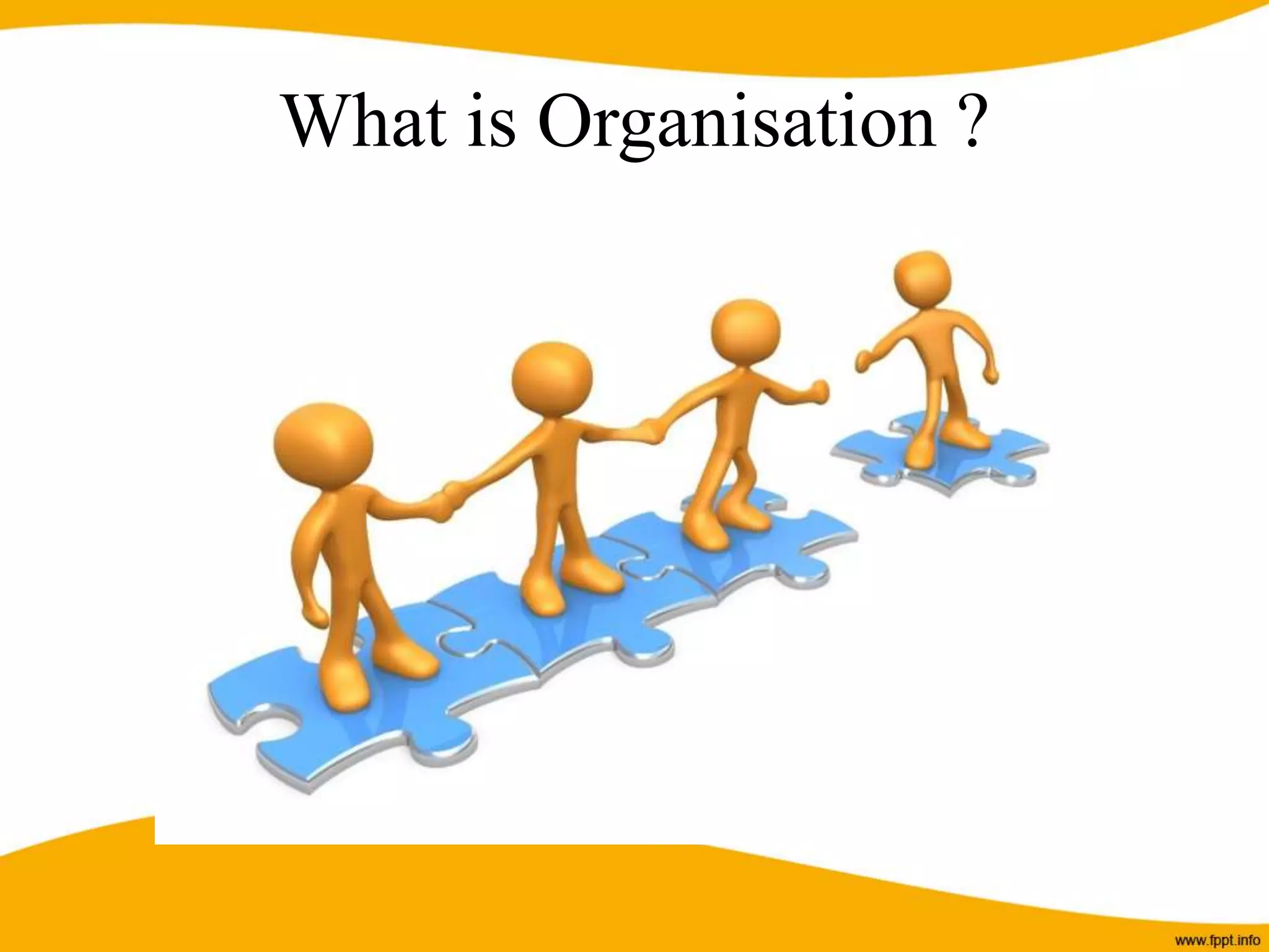 What is Organisation ?
 