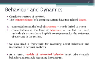 Issue Connectedness Module1:Social Networks-PG(Computer Network Engineering) | PPTX