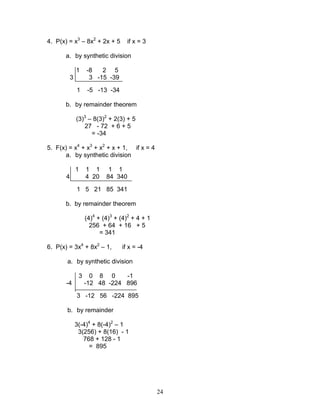 Module 1 polynomial functions | PDF