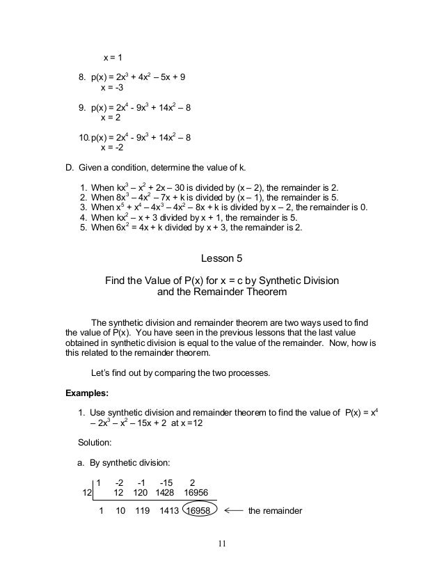 Module 1 Polynomial Functions Module 1 Polynomial Functions