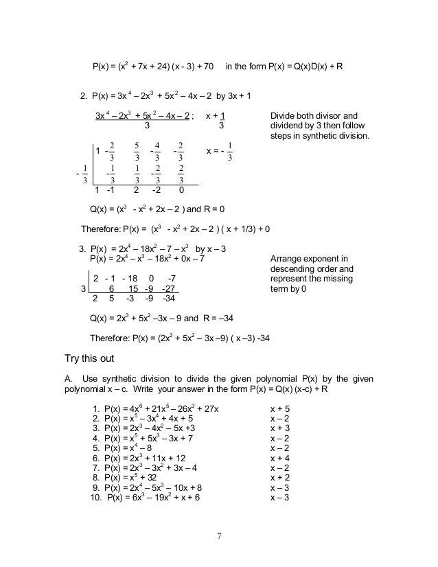 Module 1 Polynomial Functions