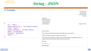 String - JSON
 Example
AI VIETNAM
All-in-One Course
Year 2022 60
 